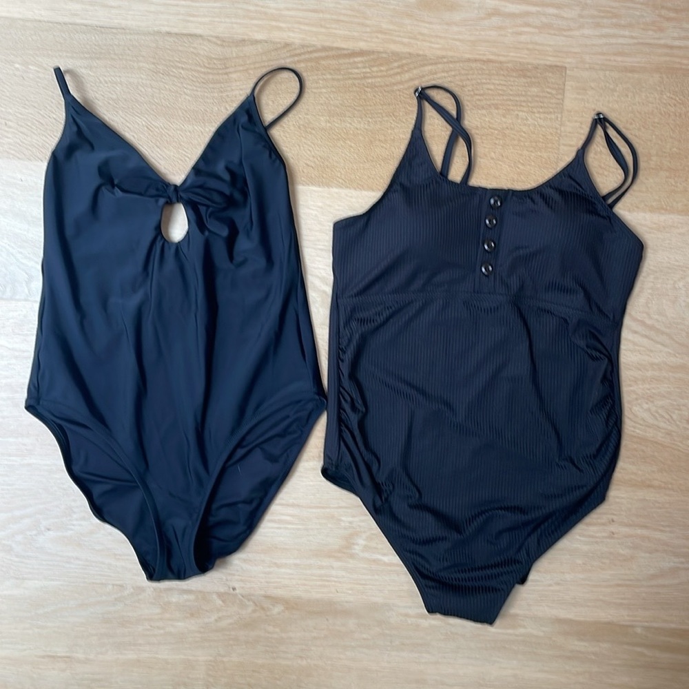 NWOT Summer Mae Maternity & 
J.Crew swimsuit
